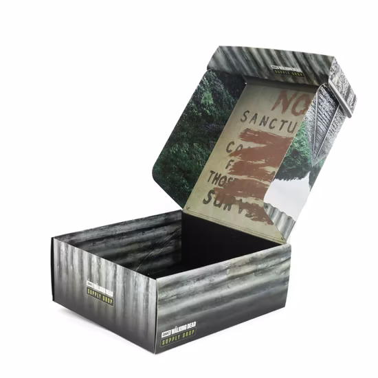 Cartone ondulato a colori stampato personalizzato Carta Abbigliamento Scarpe Vino Cosmetico Mailer Mailer Consegna Spedizione Prodotto Piegatura Confezione regalo Confezione scatola di cartone