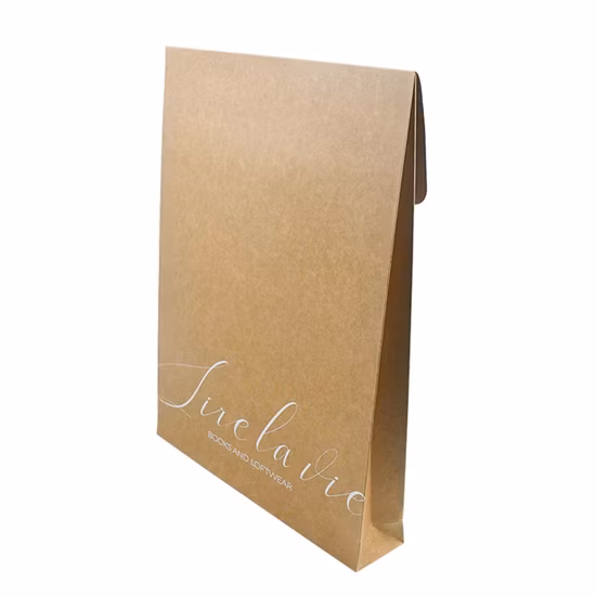 Busta per buste di carta Kraft all'ingrosso Shopping Gift Mailing Bags Abbigliamento Scarpe Borsa per il trasporto in carta pubblicata