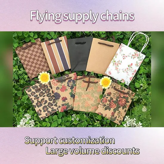 Sacco di carta personalizzato per borsa di stoffa regalo in carta avorio di colore bianco 220GSM per negozio di tessuti